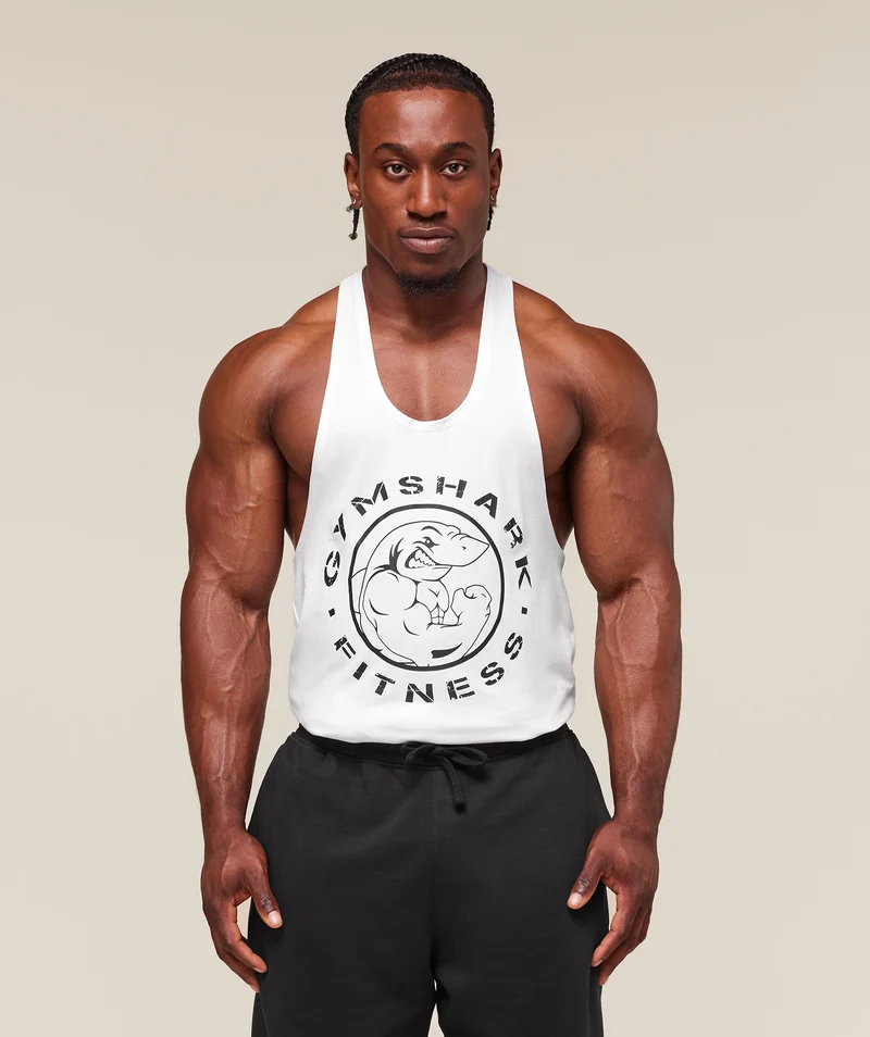 Gymshark Legacy Stringer - White