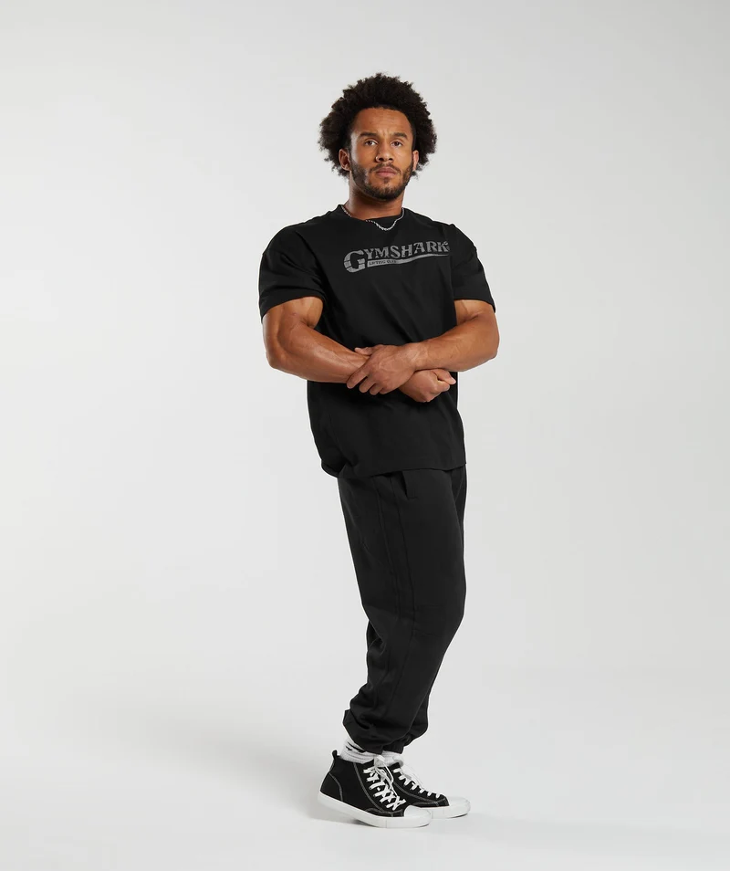 Gymshark Pump Cover T-Shirt - Black