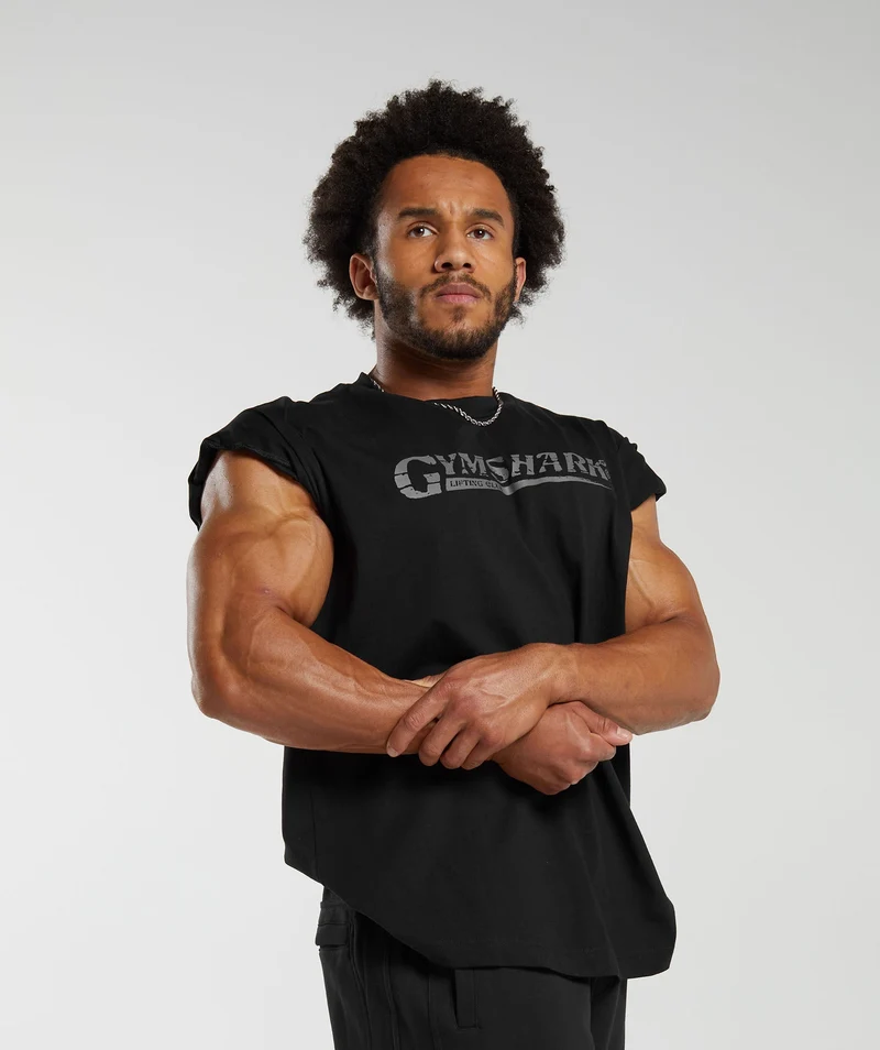 Gymshark Pump Cover T-Shirt - Black
