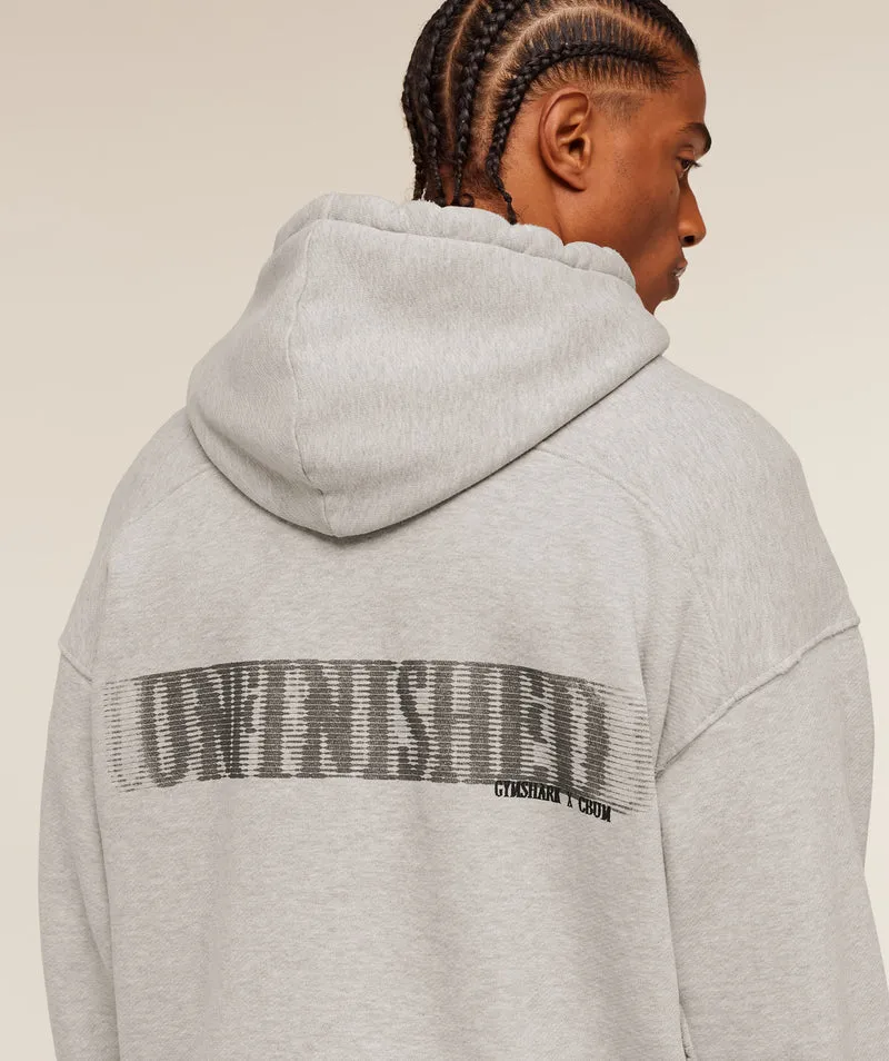 Gymshark x CBUM Washed Hoodie - Bros Stone Grey Marl