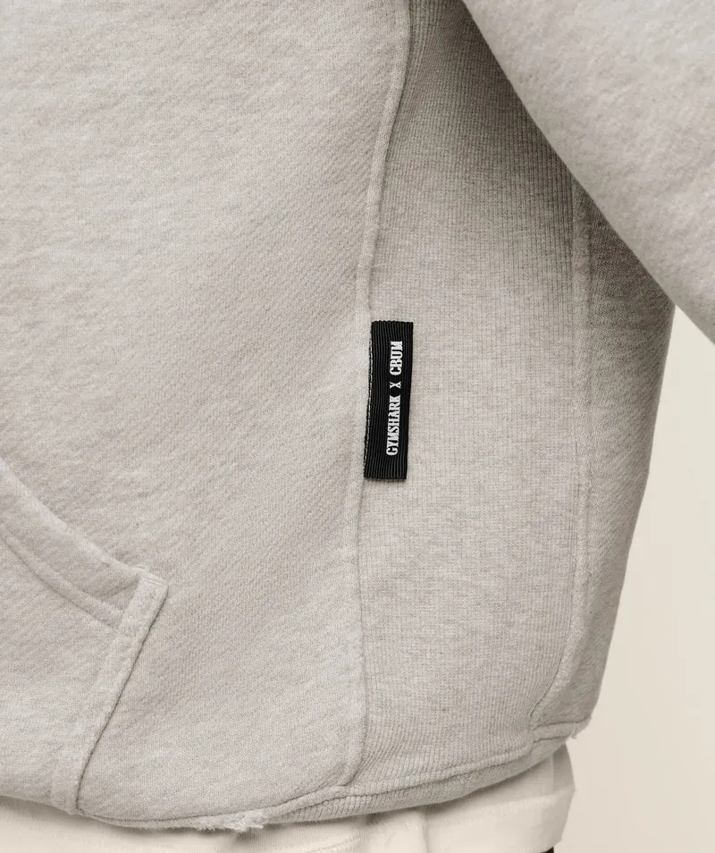 Gymshark x CBUM Washed Hoodie - Bros Stone Grey Marl