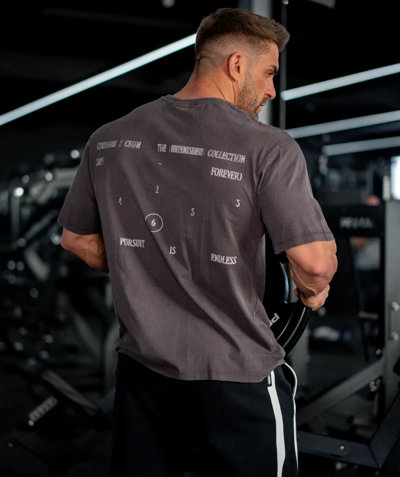 Gymshark x CBUM T-Shirt - Greyed Purple