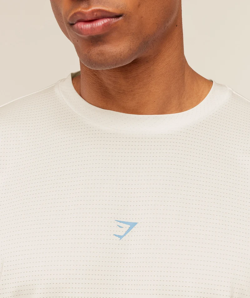 Gymshark GSRC Stencil Graphic T-Shirt - Soft White