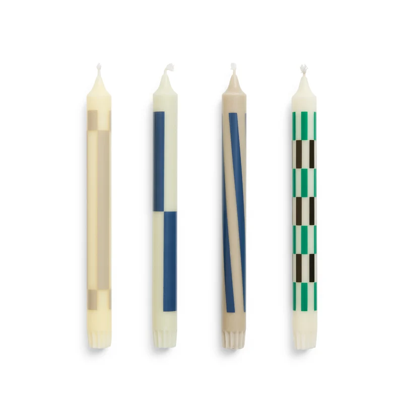 HAY Pattern Candle Set of 4