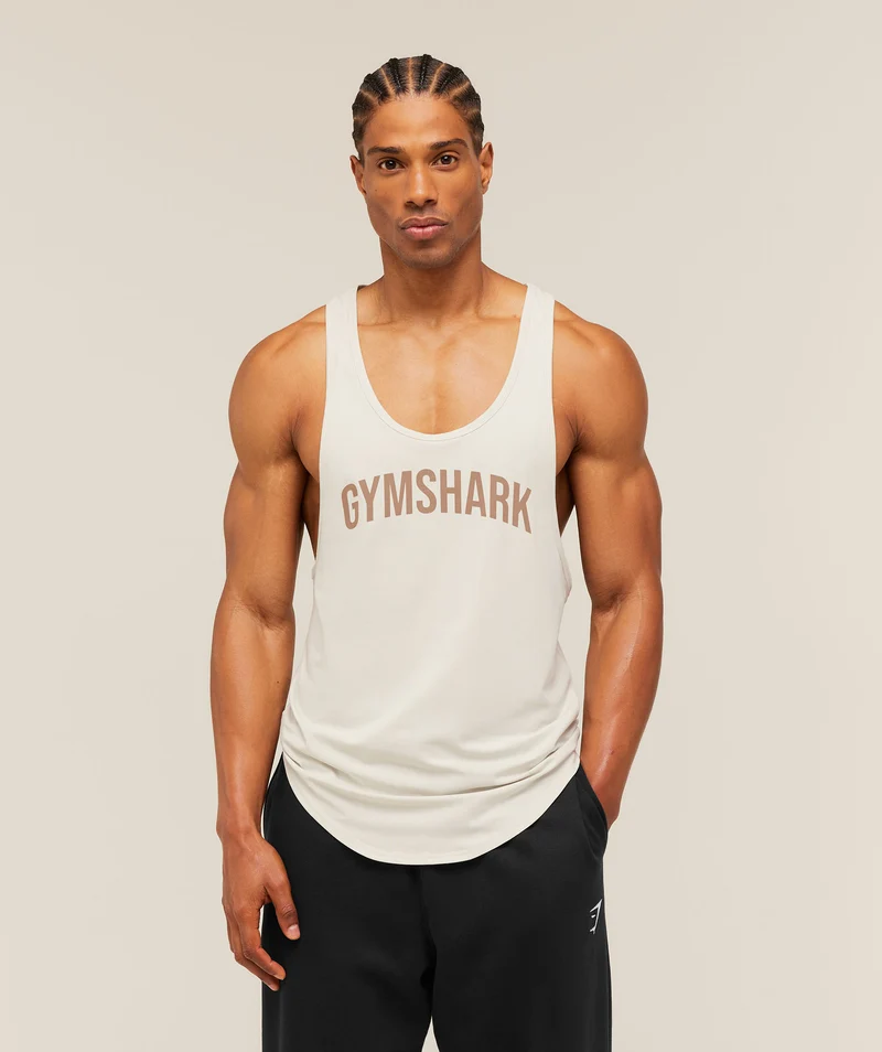 Gymshark x Frazetta Power Stringer - Tinted White