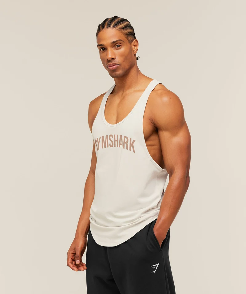 Gymshark x Frazetta Power Stringer - Tinted White