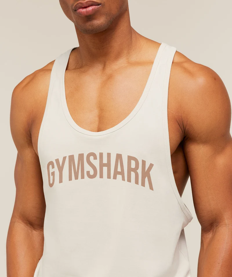 Gymshark x Frazetta Power Stringer - Tinted White