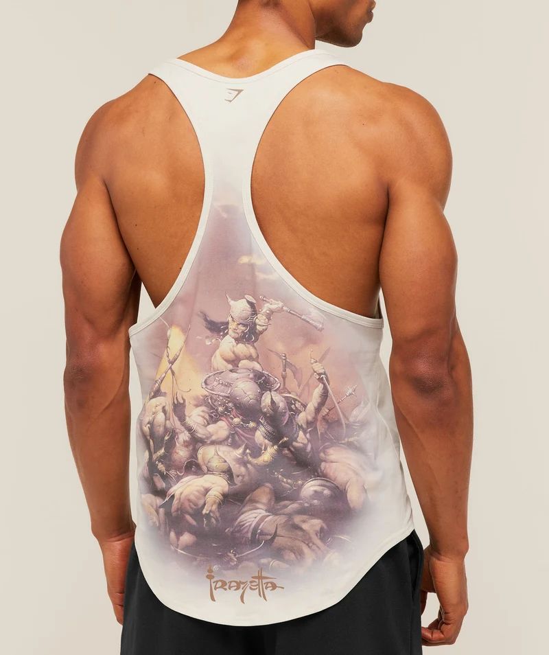 Gymshark x Frazetta Power Stringer - Tinted White
