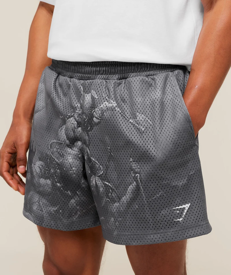 Gymshark x Frazetta Power Shorts - Onyx Grey