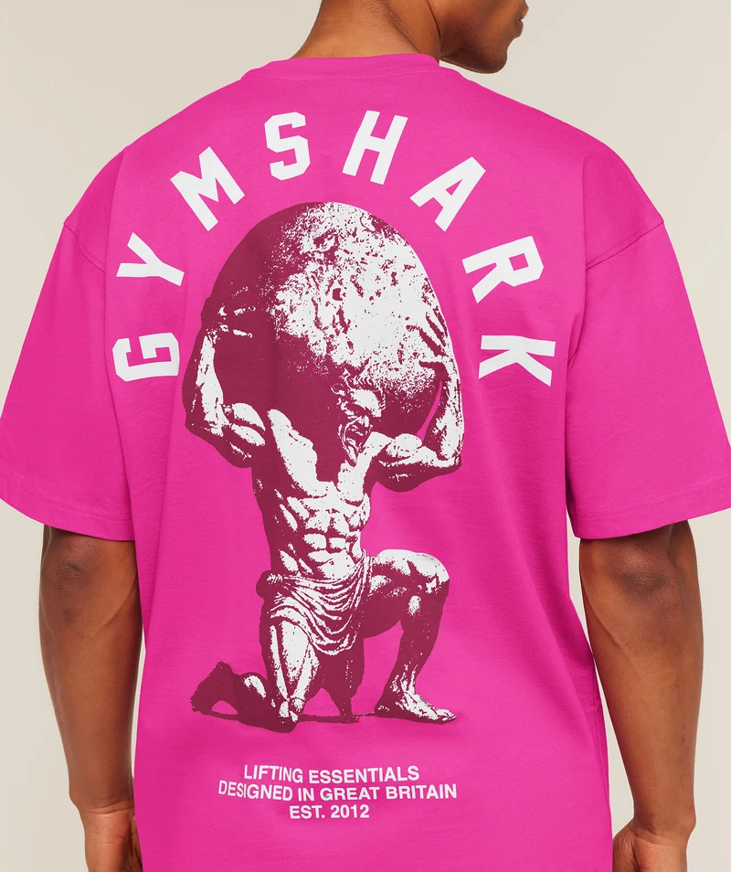 Gymshark Atlas T-Shirt - Super-Set Pink
