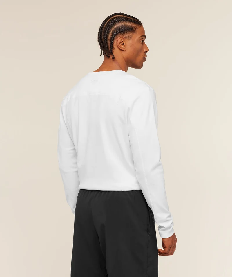 Gymshark Off Duty Long Sleeve T-Shirt - White