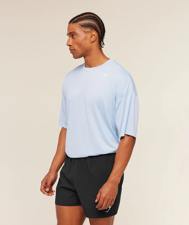 Gymshark Arrival Oversized T-Shirt - Chilled Blue