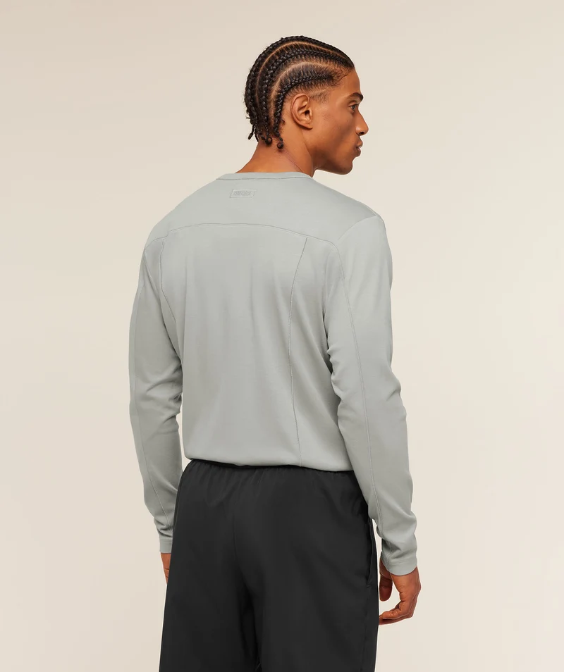 Gymshark Off Duty Long Sleeve T-Shirt - Smokey Grey