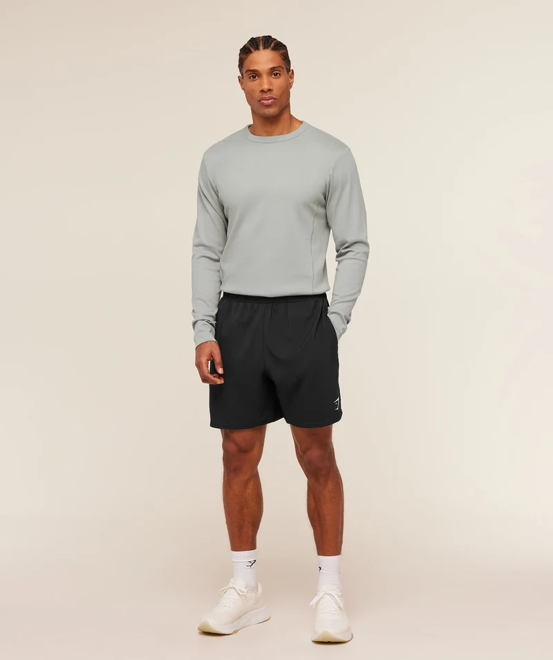 Gymshark Off Duty Long Sleeve T-Shirt - Smokey Grey