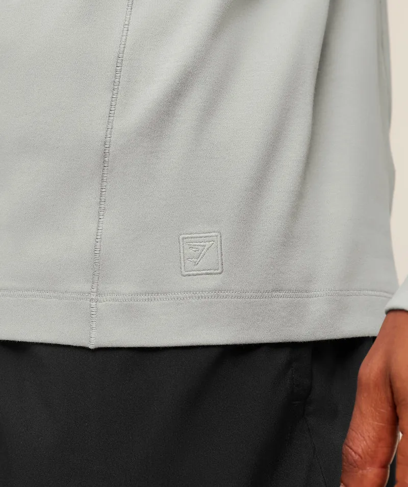Gymshark Off Duty Long Sleeve T-Shirt - Smokey Grey