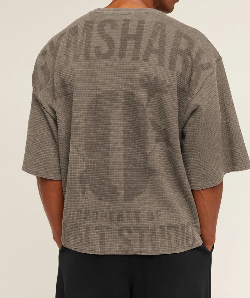 Gymshark x Saalt Studios Tee - Camo Brown/Wash