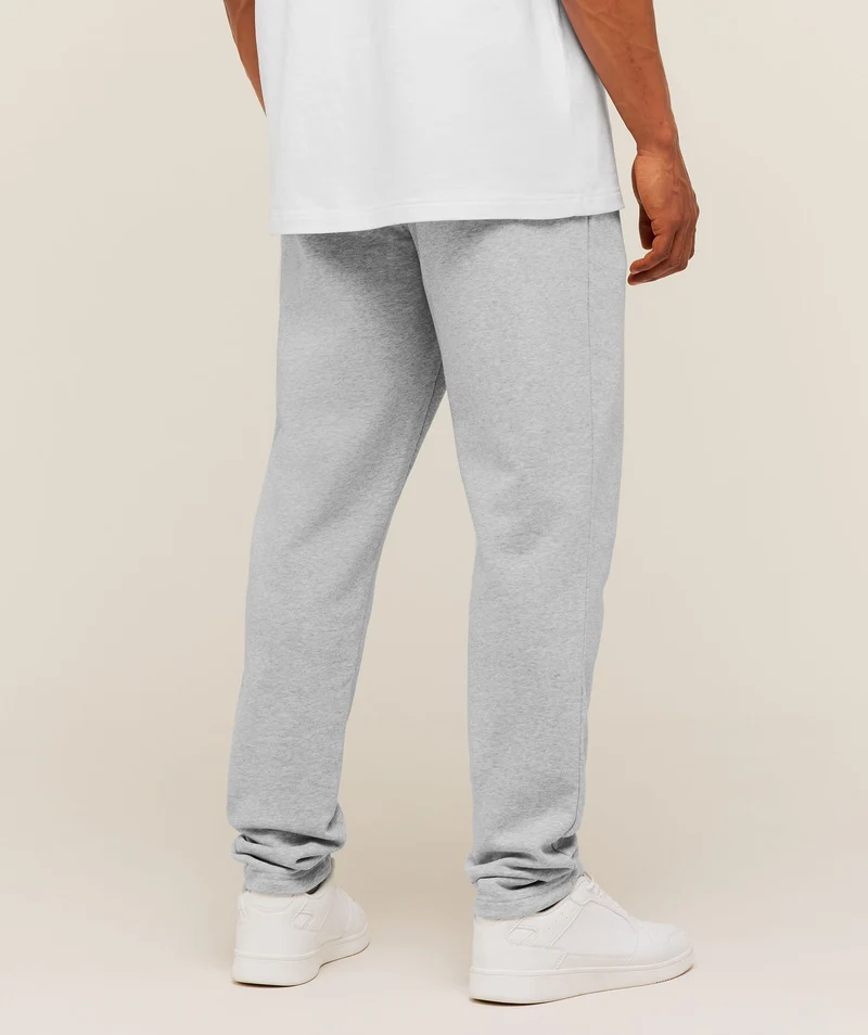 Gymshark Crest Tapered Joggers - Light Grey Core Marl