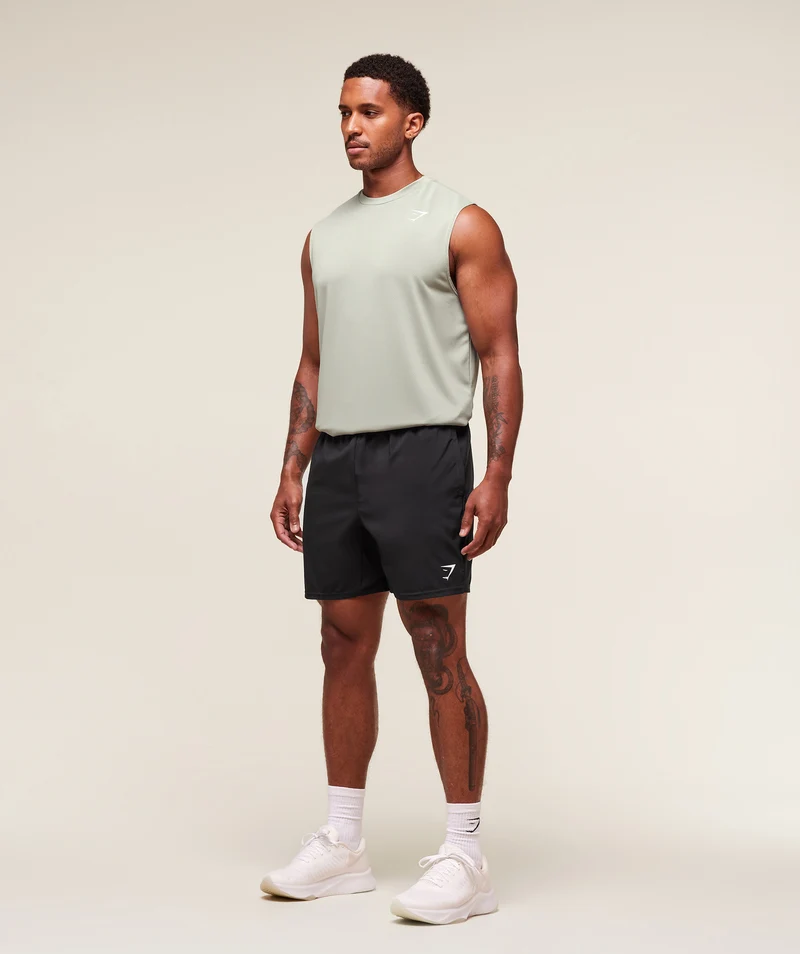 Gymshark Oversized Performance Tank - Stone Grey
