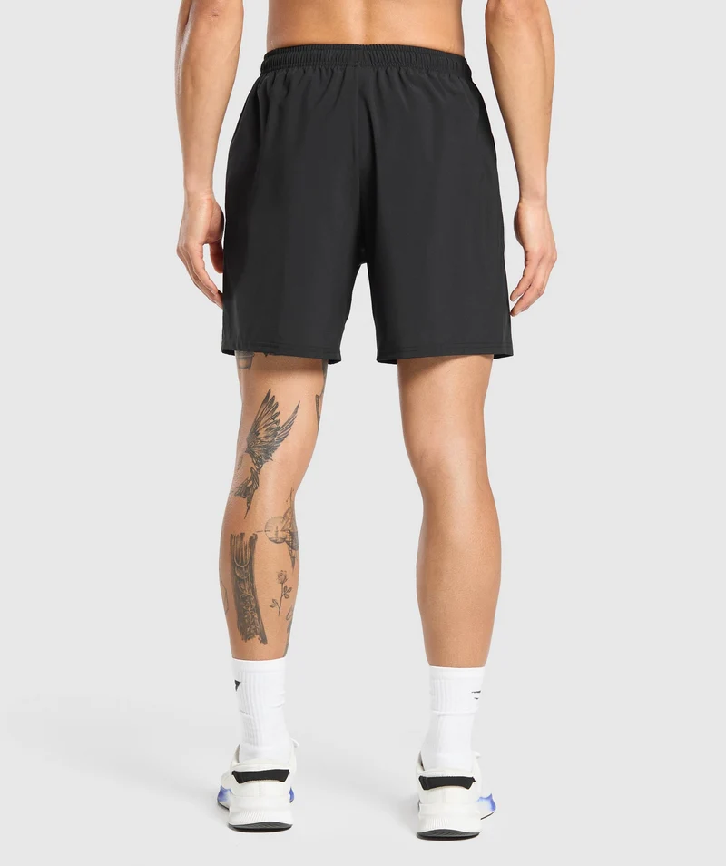 Gymshark Keep Showing Up 7" Shorts - Black