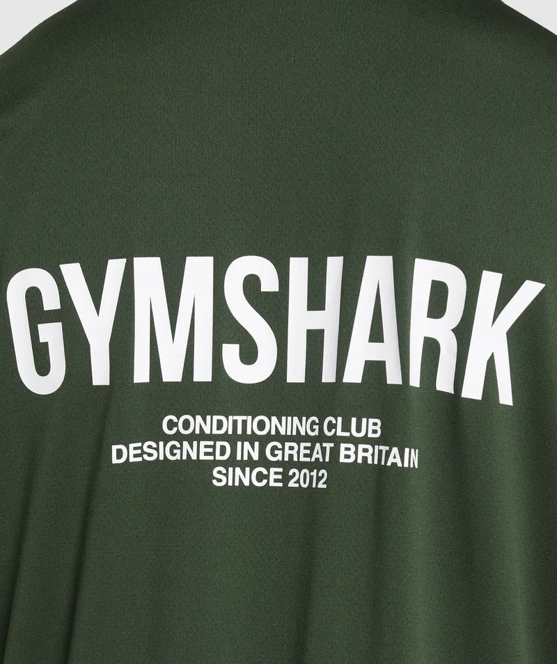Gymshark Conditioning Club Oversized T-Shirt - Trail Green