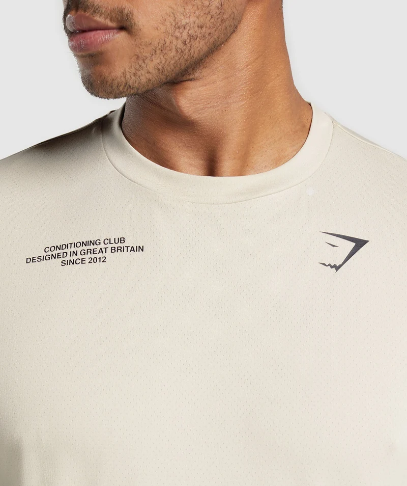 Gymshark Conditioning Club Oversized T-Shirt - Pebble Grey