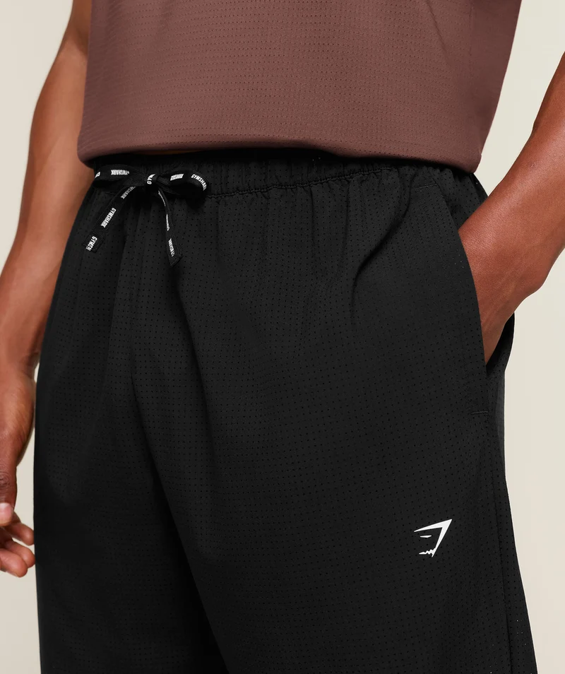 Gymshark Perforated Train Pants - Black