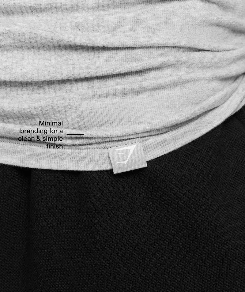 Gymshark Cotton Seamless T-Shirt - Soft Grey Marl