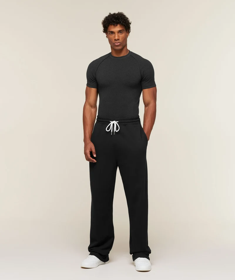 Gymshark Cotton Seamless T-Shirt - Black Marl