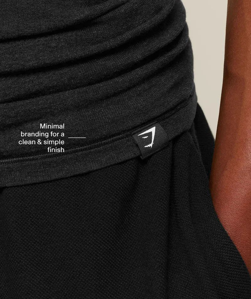 Gymshark Cotton Seamless T-Shirt - Black Marl