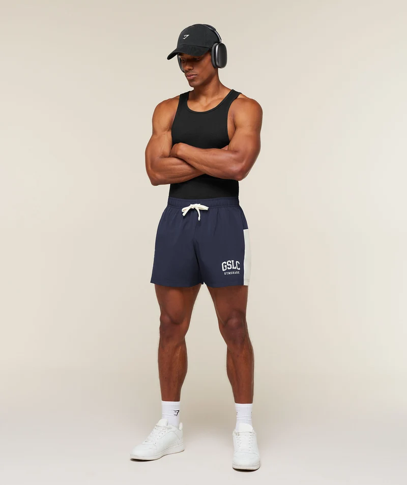 Gymshark GSLC Emblem Shorts - Heavy Blue