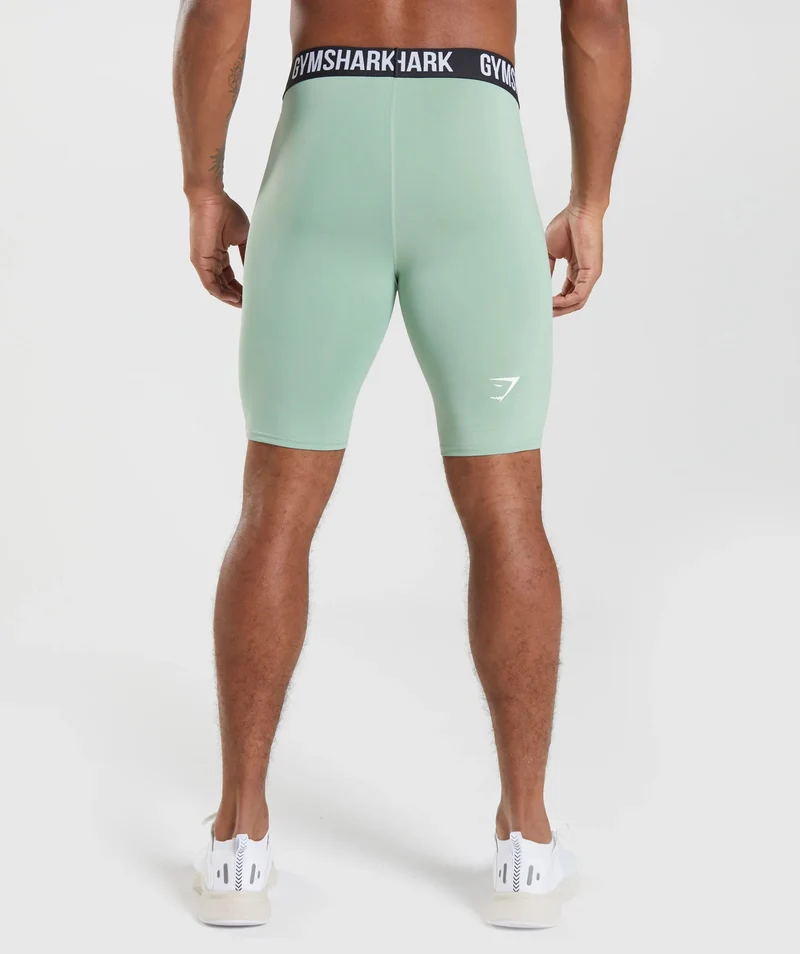 Gymshark Element Baselayer Shorts - Desert Sage Green