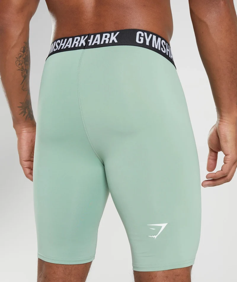 Gymshark Element Baselayer Shorts - Desert Sage Green