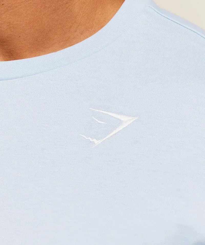 Gymshark Crest T-Shirt - Chilled Blue