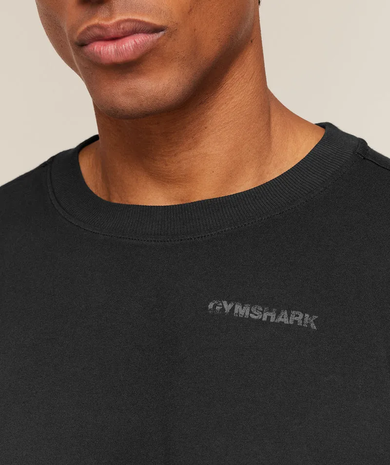 Gymshark Accent Boxy T-Shirt - Black