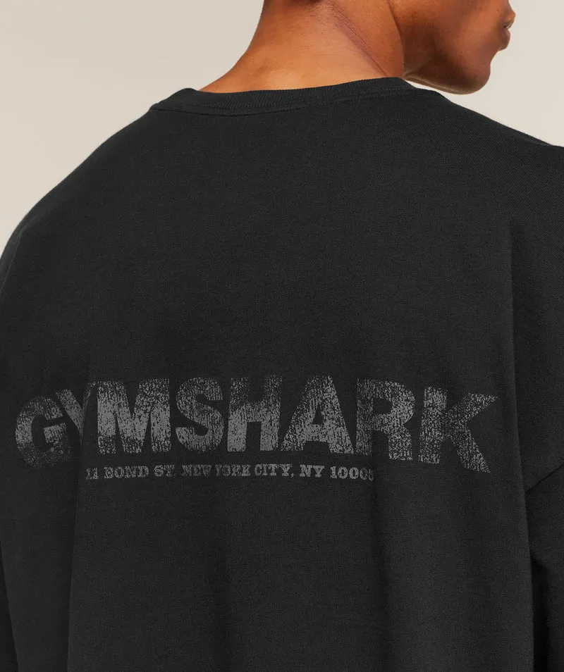Gymshark Accent Boxy T-Shirt - Black