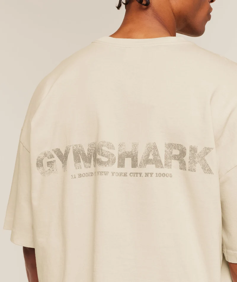 Gymshark Accent Boxy T-Shirt - Tinted White