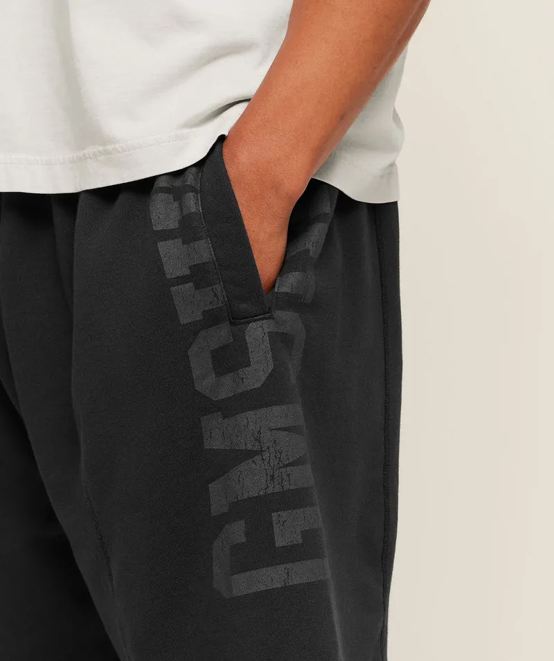 Gymshark Accent Graphic Sweat Shorts - Black