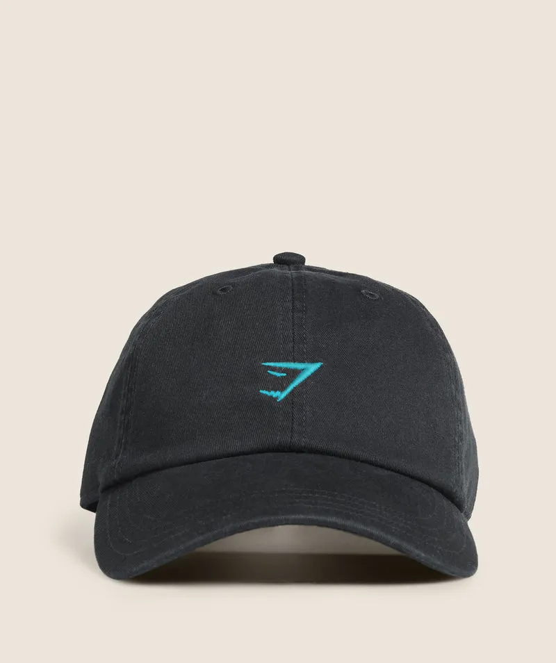 Gymshark Relaxed Cap - Black/Brand Blue
