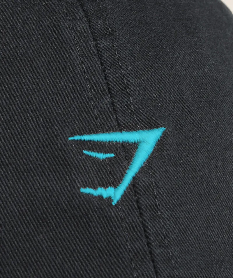 Gymshark Relaxed Cap - Black/Brand Blue