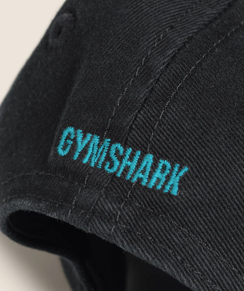 Gymshark Relaxed Cap - Black/Brand Blue