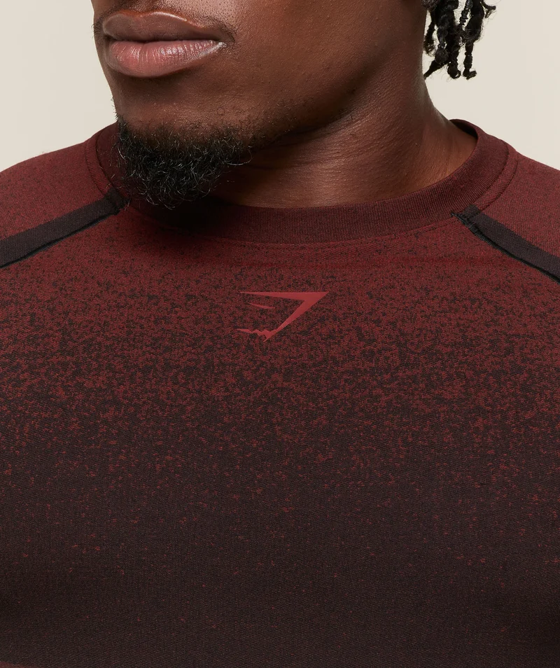 Gymshark Shadow Seamless T Shirt - Sets Red