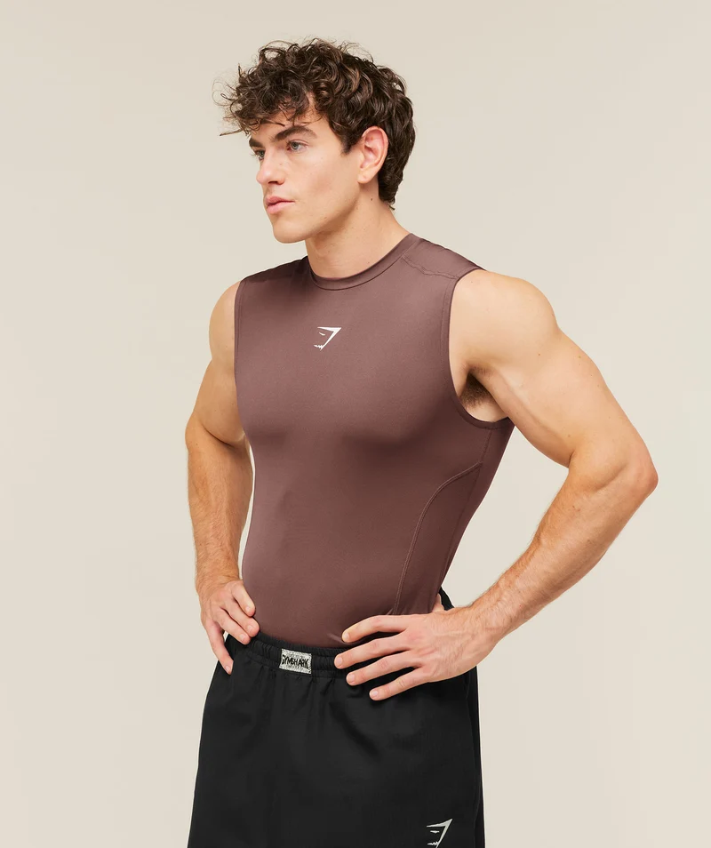 Gymshark Element Baselayer Tank - Espresso Brown