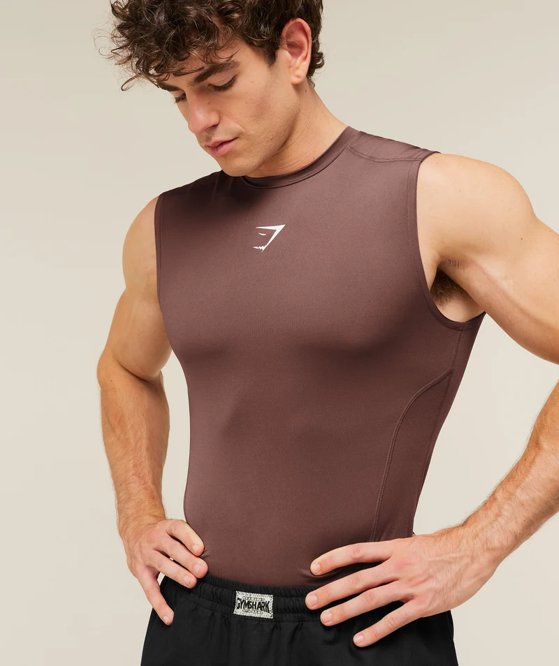 Gymshark Element Baselayer Tank - Espresso Brown