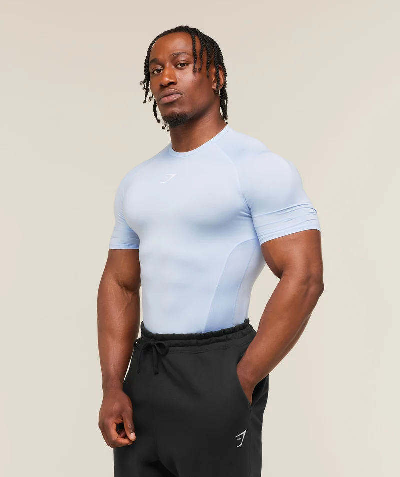 Gymshark Element Baselayer T-Shirt - Tranquil Blue