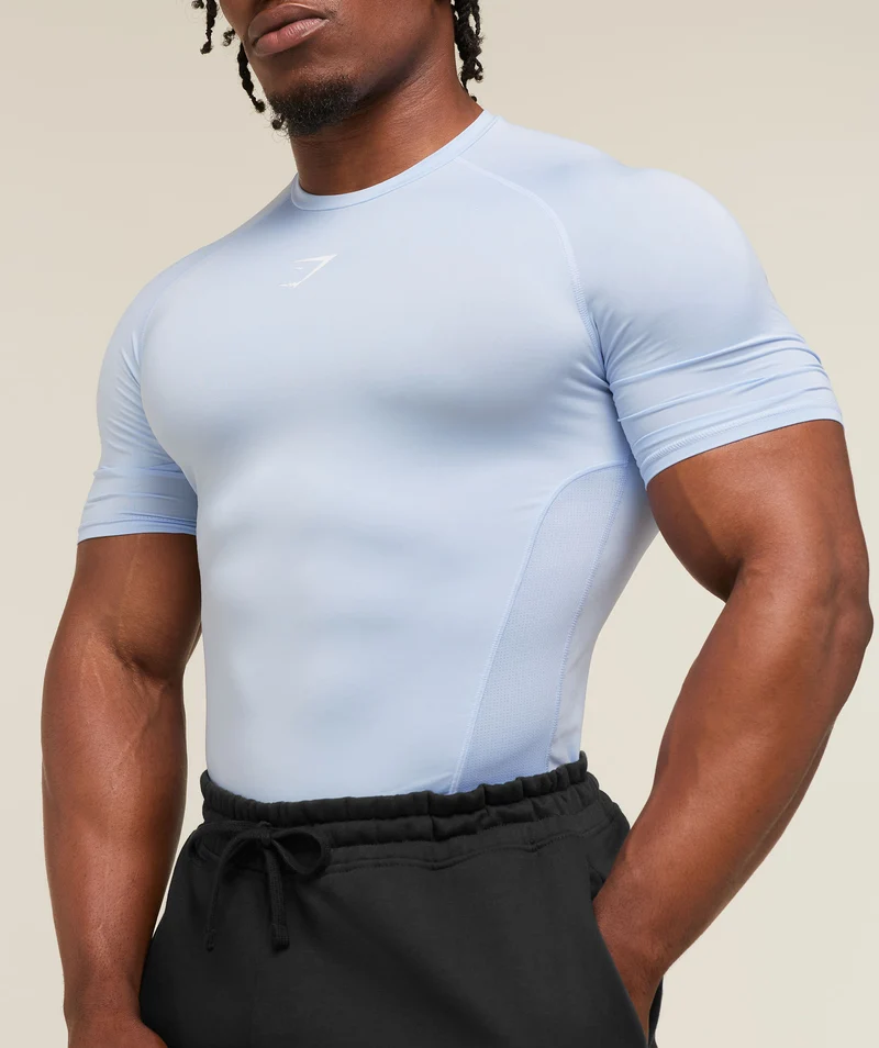 Gymshark Element Baselayer T-Shirt - Tranquil Blue