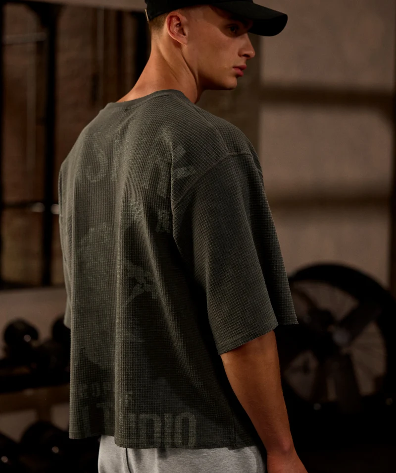 Gymshark x Saalt Studios Tee - Strength Green/Wash