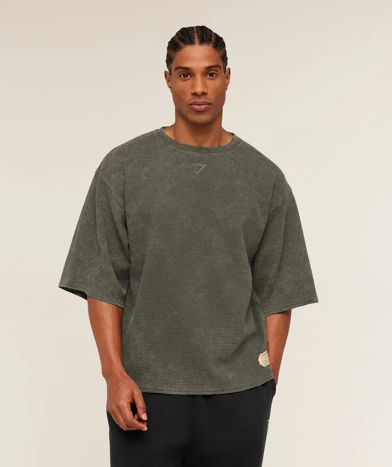 Gymshark x Saalt Studios Tee - Strength Green/Wash