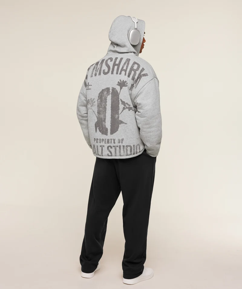 Gymshark x Saalt Studios Jacket - Utility Green/Guille Core Grey Marl