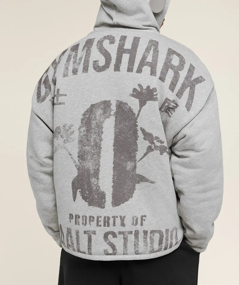 Gymshark x Saalt Studios Jacket - Utility Green/Guille Core Grey Marl