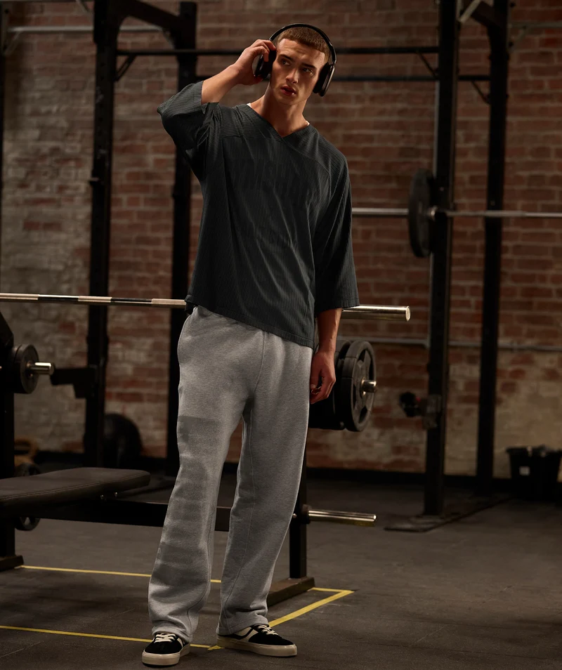 Gymshark x Saalt Studios Seamless Jersey - Asphalt Grey/Pitch Grey